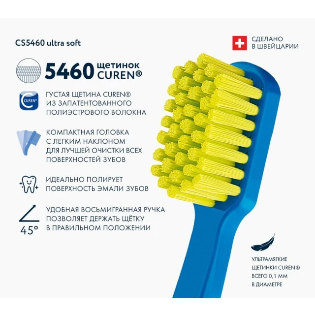 Зубная щетка CS5460 Ultrasoft d 0,10 мм (цвет в асс.) - изображение 6