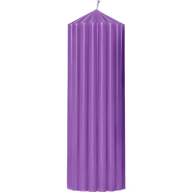 Свеча декоративная 210х70 (фиолетовая)