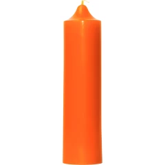 Свеча декоративная гладкая 150х38 (оранжевая)