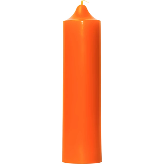 Свеча декоративная гладкая 150х38 (оранжевая)