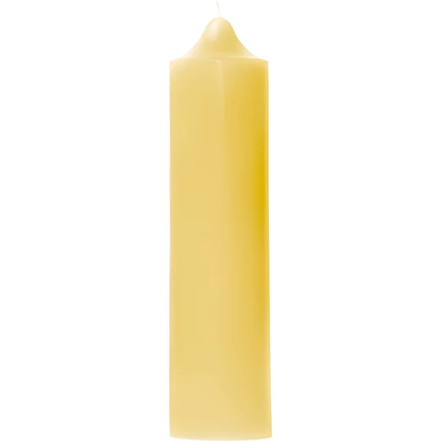 Свеча декоративная гладкая 150х38 (желтая)