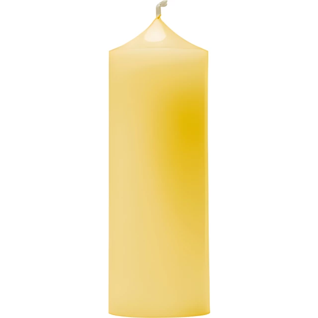 Свеча декоративная гладкая 170х60 (желтая)