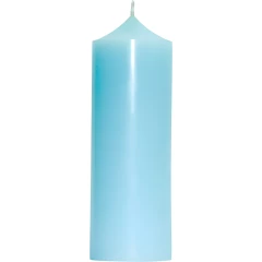 Свеча декоративная гладкая 170х60 (голубая)