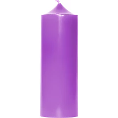 Свеча декоративная гладкая 170х60 (фиолетовая)
