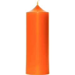 Свеча декоративная гладкая 170х60 (оранжевая)