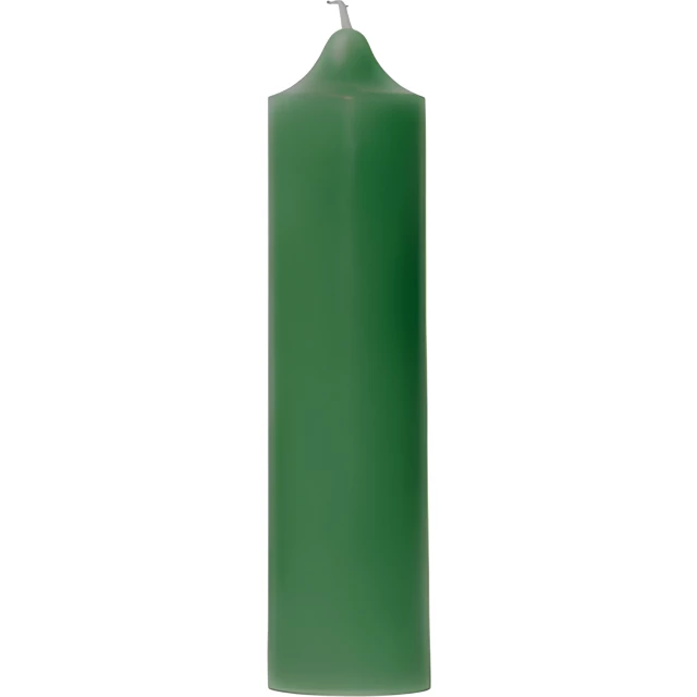 Свеча декоративная гладкая 150х38 (зеленая)