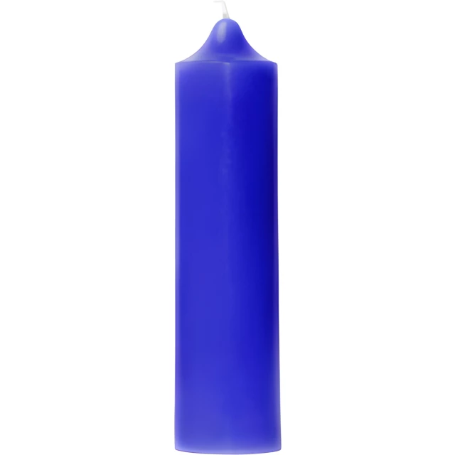 Свеча декоративная гладкая 150х38 (синяя)