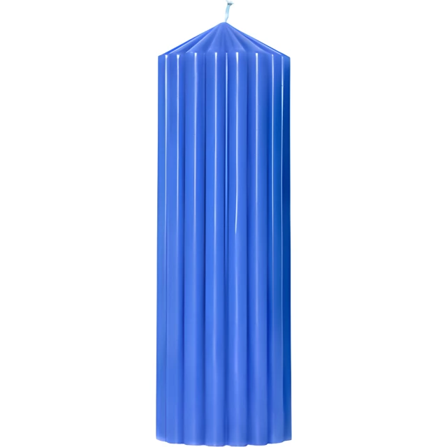 Свеча декоративная 210х70 (синяя)