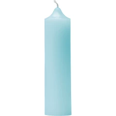 Свеча декоративная гладкая 150х38 (голубая)