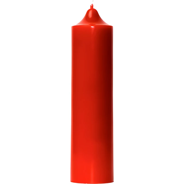 Свеча декоративная гладкая 150х38 (красная)
