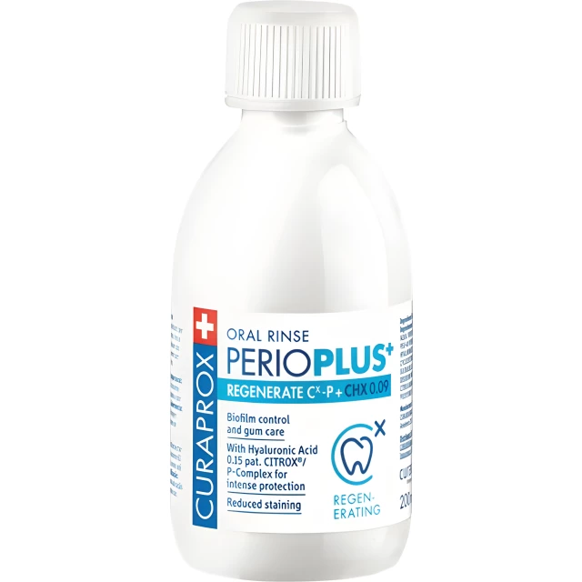 Ополаскиватель Perio Plus Regenerate, хлоргексидин 0,09% + гиалуроновая кислота