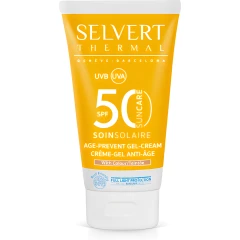 Солнцезащитный предотвращающий старение оттеночный гель-крем SPF50