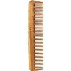 Расческа для волос с частыми и редкими зубцами. Древесина бука (82402)