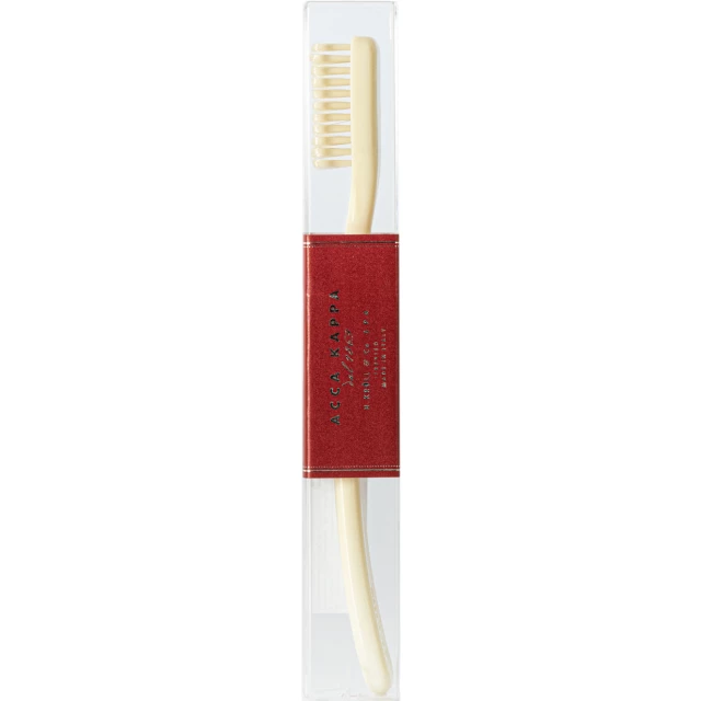 Зубная щетка с нейлоновой щетиной мягкая (цвет Ivory White)
