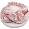 Шелковая повязка-бандо, цвет розовая пудра