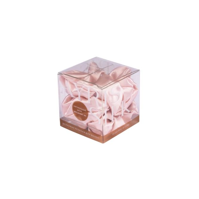 Резинки широкие из натурального шелка, цвет розовая пудра - изображение 2
