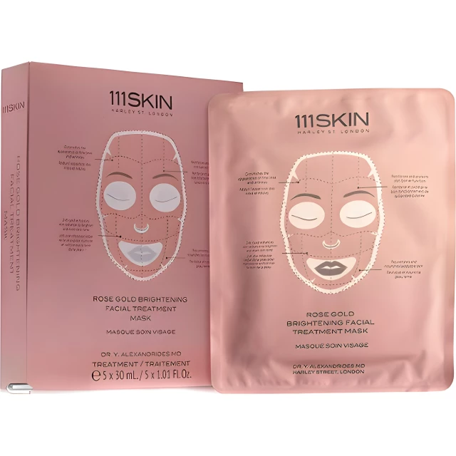 Маска для сияния кожи лица Rose Gold 5 шт