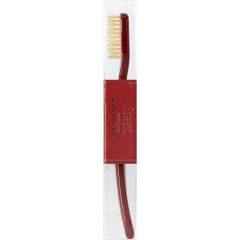Зубная щетка с натуральной щетиной средней жесткости (цвет Venetian Red)