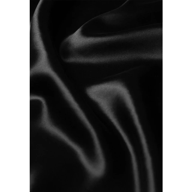 Шелковая наволочка для сна черная - изображение 2