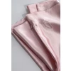 Шелковая наволочка для сна розовая