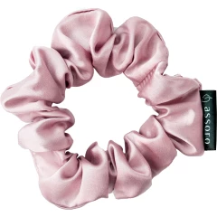 Шелковая резинка для волос розовая M