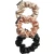 Сет шелковых резинок для волос M Black/Rose Gold/Cashmere