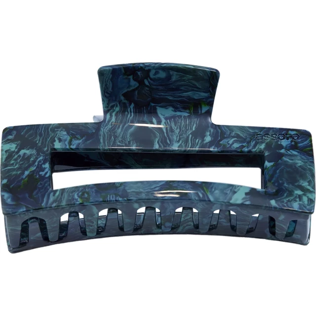 Заколка-краб для волос "Нефрит"