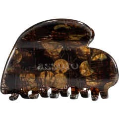 Заколка-краб для волос "Сердце эфир"