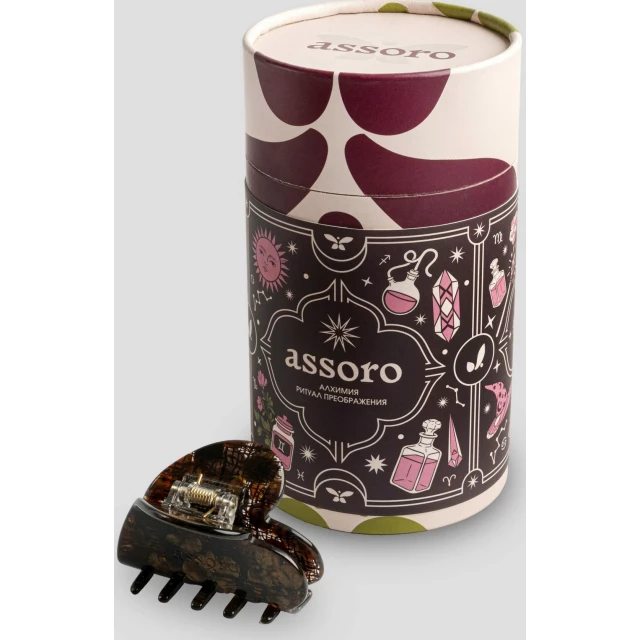 Заколка-краб для волос "Сердце эфир" - изображение 4