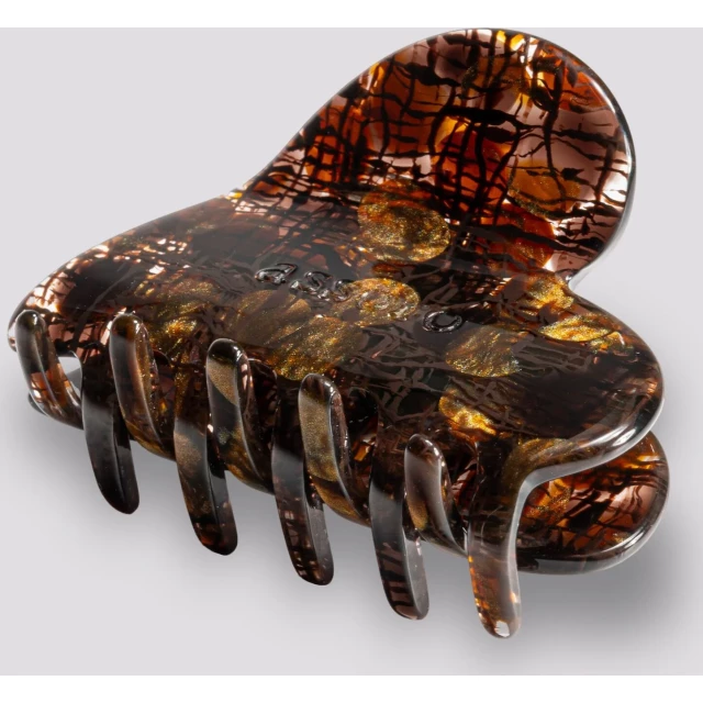 Заколка-краб для волос "Сердце эфир" - изображение 2