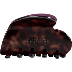 Заколка-краб для волос "Сердце умбра"