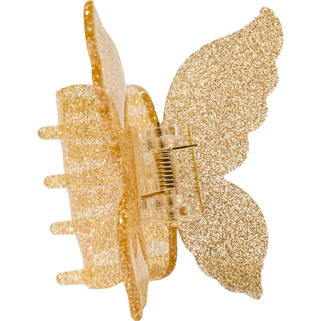 Заколка-краб для волос "Золотая бабочка" - изображение 2