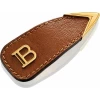 Заколка-клип кожаная коричневая "Путь к тайне"