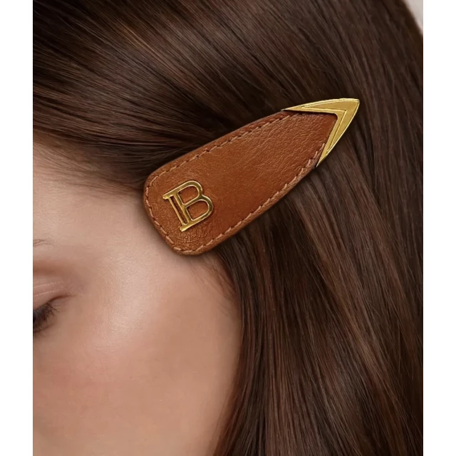 Заколка-клип кожаная коричневая "Путь к тайне" - изображение 4