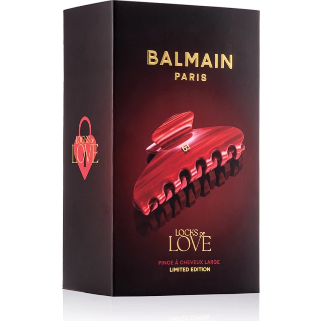 Заколка-краб "Ключ к сердцу" красный, размер L - изображение 3