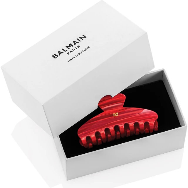 Заколка-краб "Ключ к сердцу" красный, размер M - изображение 2