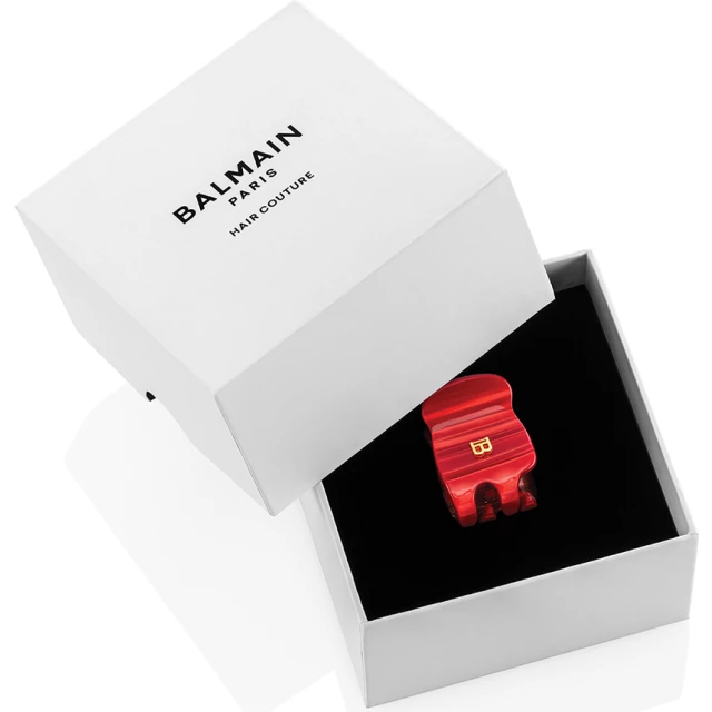 Заколка-краб "Ключ к сердцу" красный, размер XS - изображение 2