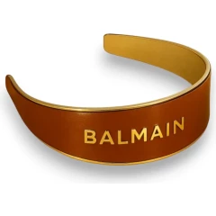 Заколка-ободок кожаный коричневый "Путь к тайне"