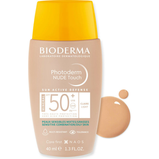 Photoderm Cолнцезащитный флюид с тоном, минеральные фильтры SPF50+ светлый оттенок - изображение 2