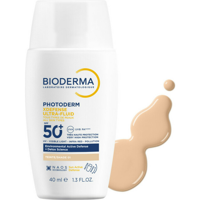 Photoderm Xdefense SPF50+ Солнцезащитный флюид для всех типов кожи, очень светлый оттенок - изображение 2