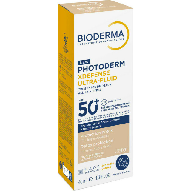 Photoderm Xdefense SPF50+ Солнцезащитный флюид для всех типов кожи, очень светлый оттенок - изображение 3