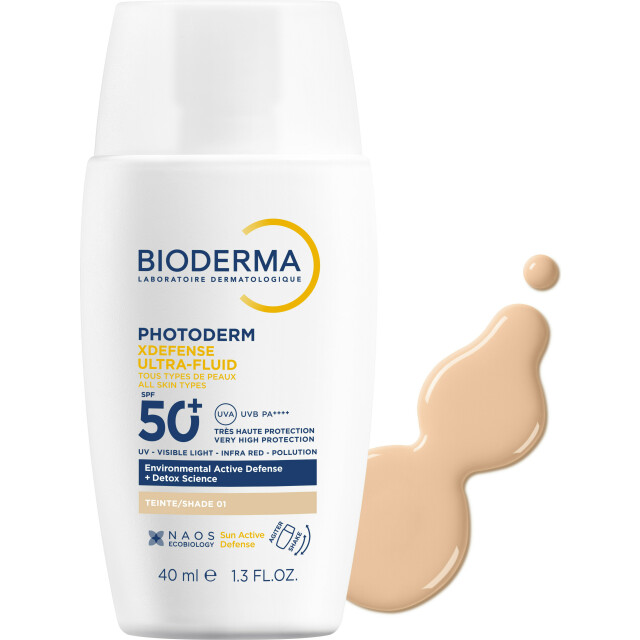 Photoderm Xdefense SPF50+ Солнцезащитный флюид для всех типов кожи, очень светлый оттенок - изображение 2
