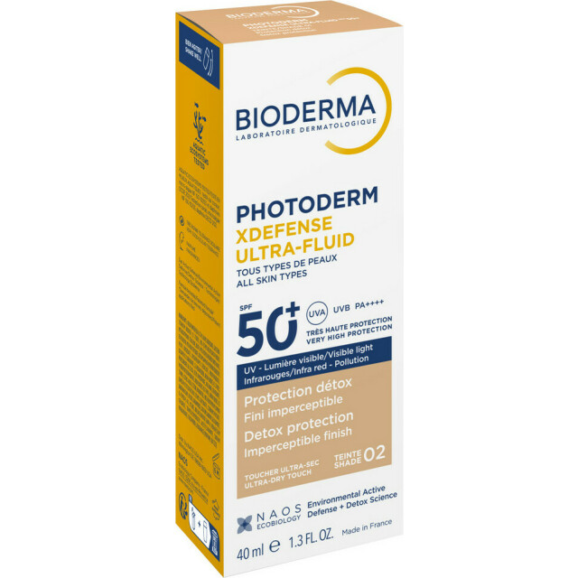 Photoderm Xdefense SPF50+ Солнцезащитный флюид для всех типов кожи, светлый оттенок - изображение 3