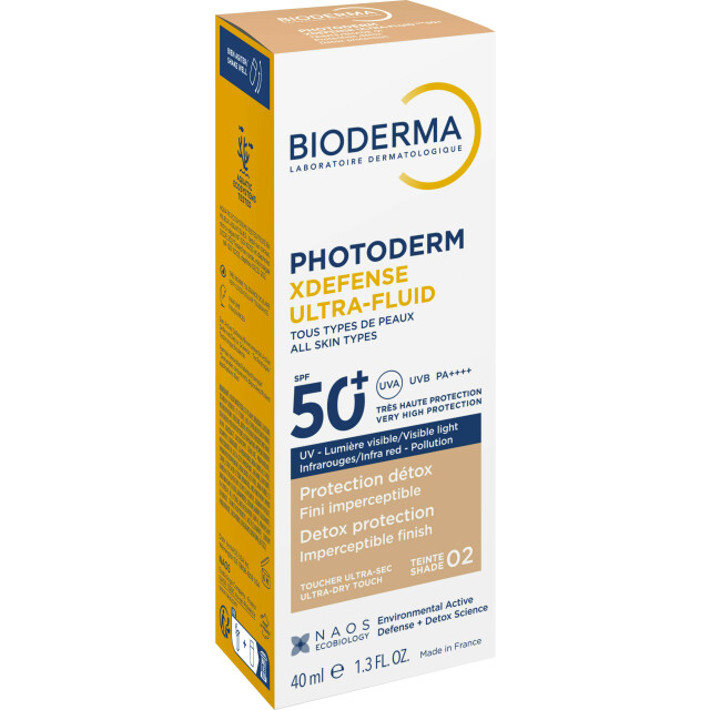 Photoderm Xdefense SPF50+ Солнцезащитный флюид для всех типов кожи, светлый оттенок - изображение 3