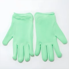 СПА-перчатки для ухода за кожей рук (зеленые)