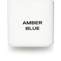 Парфюмерная свеча ручной работы AMBER BLUE, белый стакан