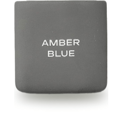 Парфюмерная свеча ручной работы AMBER BLUE, серый стакан