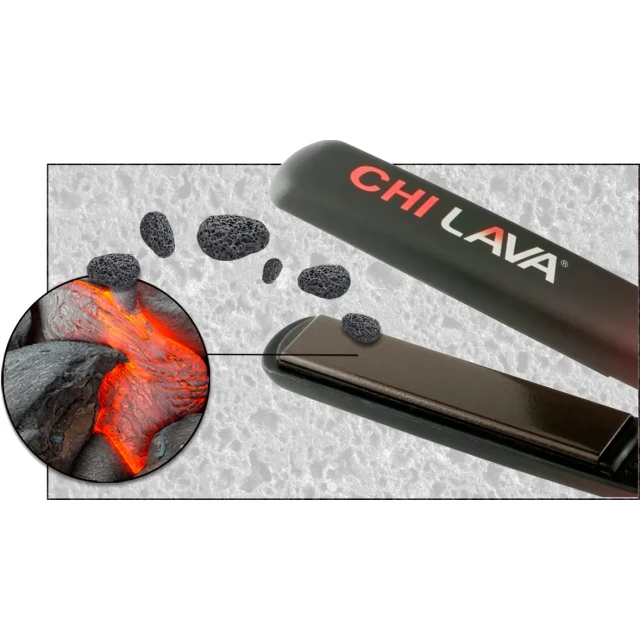 Профессиональный утюжок с подвижной пластиной из керамики и вулканической лавы Lava - изображение 3