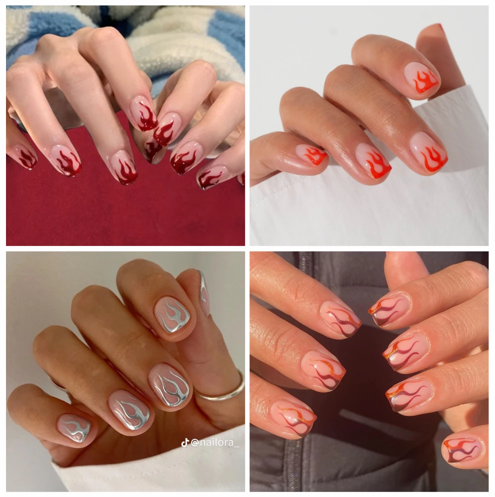 Маникюр на Новый год 2025/2026: актуальные идеи, цвета и дизайны для года Огненной Лошади