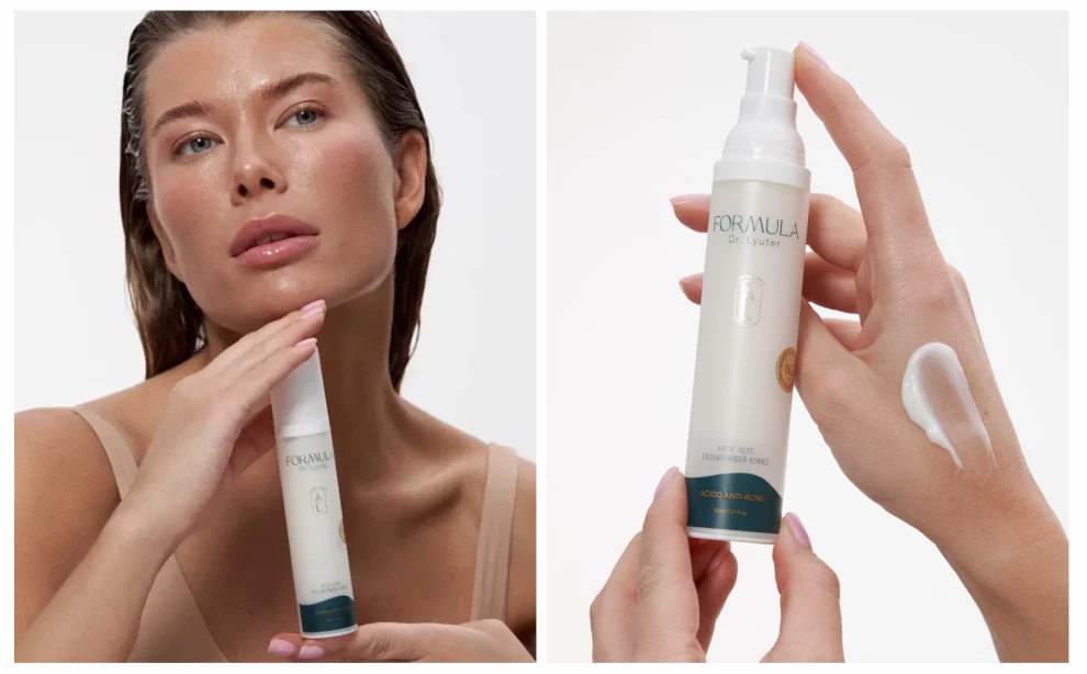 Пошаговый уход при акне: очищение, лечение, увлажнение — рабочая схема от FORMULA Dr. Lyuter